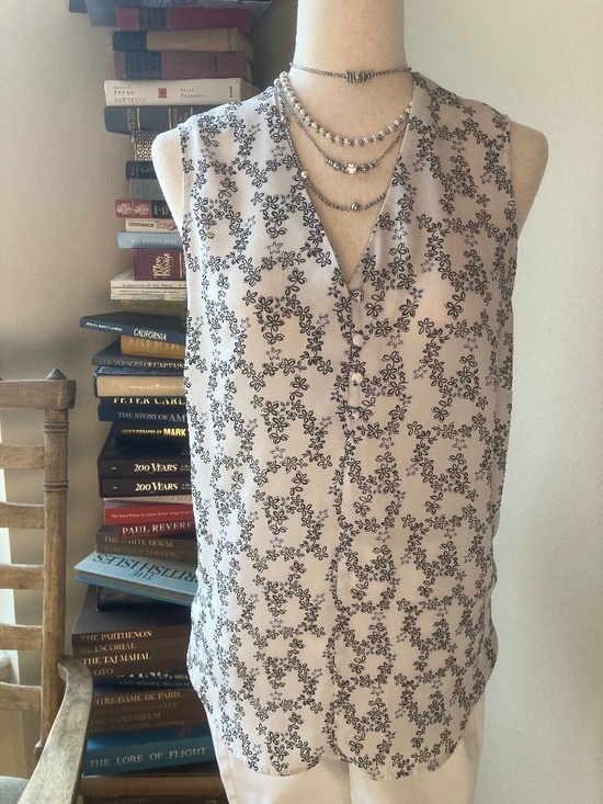 Adrianna Papell Tops - Adrianne Papell Sleeveless Sheer Blouse  Size Large